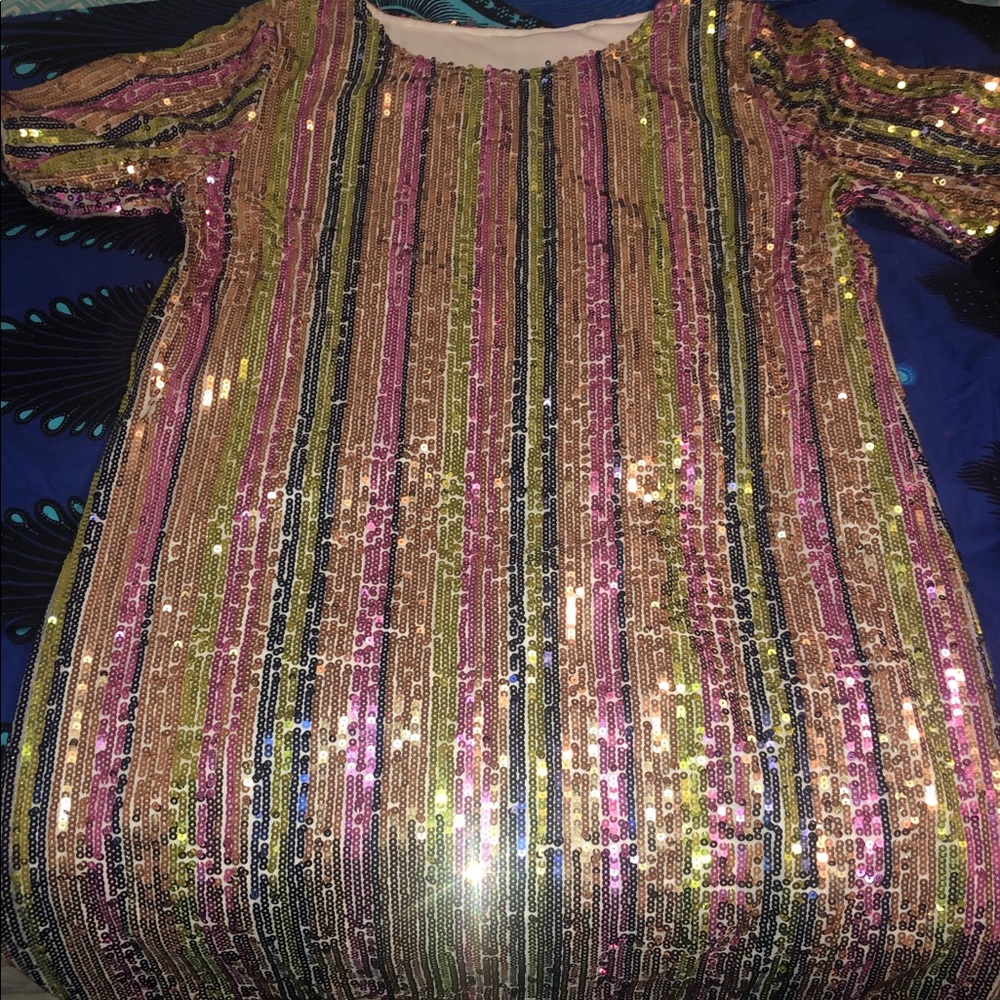 Sequins mini party dress